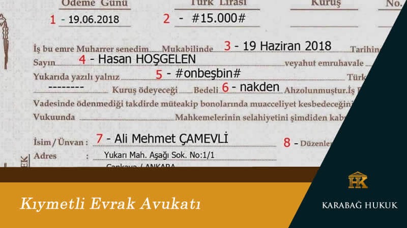 Kıymetli Evrak Avukatı